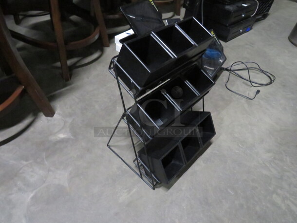 One 9 Hole Condiment Organizer. 12.5X12X18 - Image 2 of 2