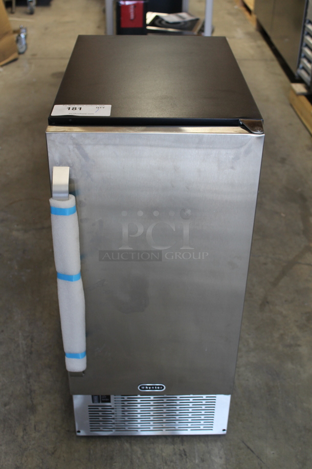 BRAND NEW SCRATCH AND DENT! Whynter UIM-502SS Stainless Steel Commercial Built-in / Freestanding Maker-50lb Capacity Clear Cube Ice Maker. 115 Volts, 1 Phase. Tested and Working! - Image 1 of 7