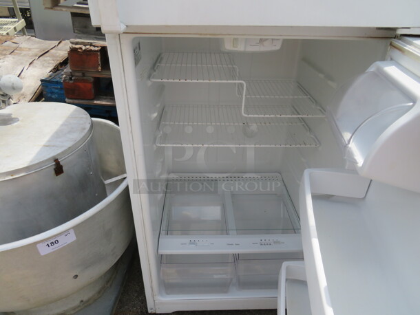 One GE Household Refrigerator/Freezer. Model# GTS16DTHMRWW. 110-127 Volt. 28X31X64. FREEZER ONLY Working! - Image 2 of 3