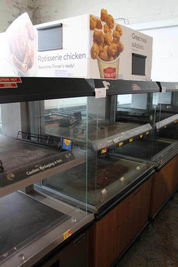 Custom Deli's Inc Metal Commercial 2 Tier Warming Display Case on Commercial Casters. 120-208 Volts, 1 Phase. - Image 1 of 4