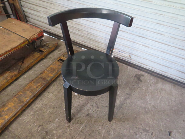 Black Wooden Chair. 2XBID - Image 1 of 2