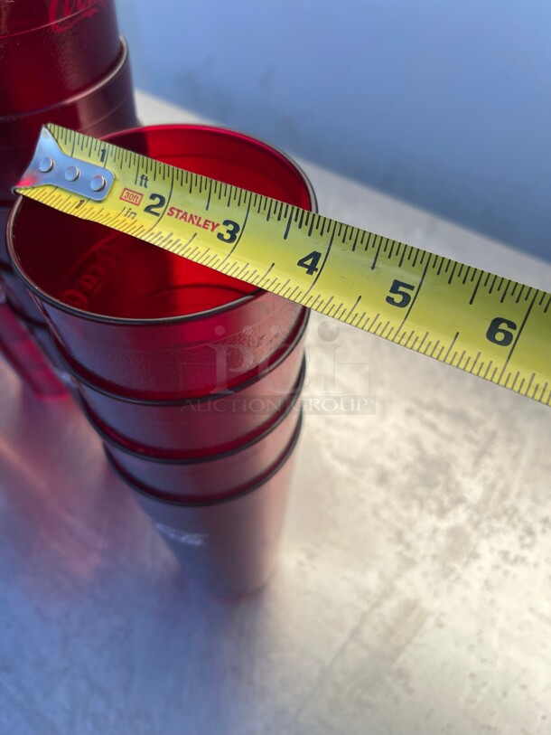 Carlisle 52243550H 24 oz Ruby Textured Coca Cola® Tumbler - Image 4 of 5