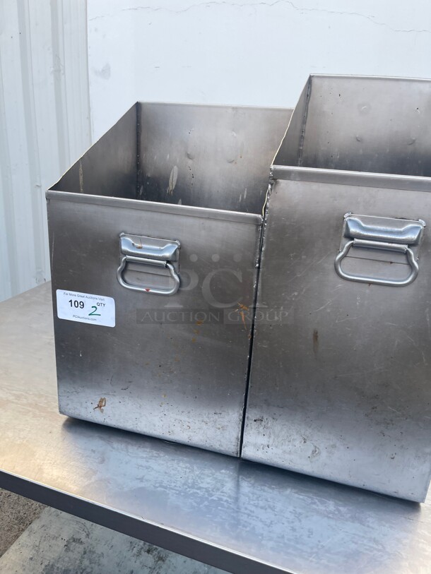 Commercial Heavy Duty Stainless Steel Trash Receptacle NSF  - Image 2 of 7