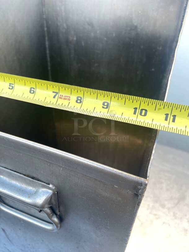 Commercial Heavy Duty Stainless Steel Trash Receptacle NSF  - Image 5 of 7