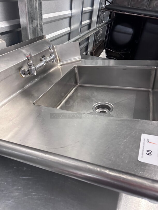 Clean! Allstrong  14 Gauge 36 inch  Soiled / Dirty Dishwasher  Table - Image 5 of 5