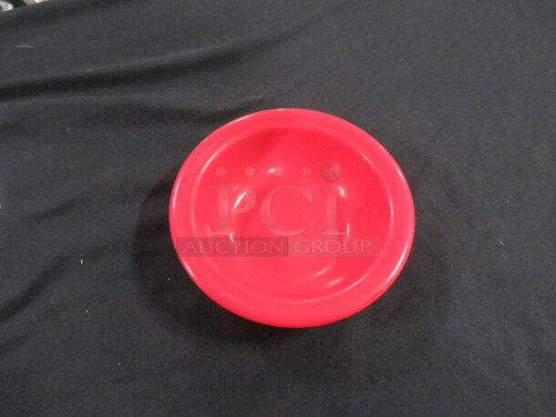 Red Melamine Carlisle Salsa/Monkey Bowl. 12XBID - Image 1 of 1