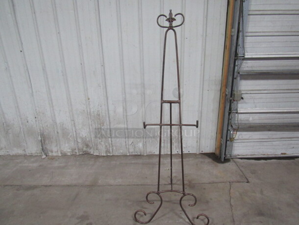One Brown Metal Easel. - Image 1 of 3