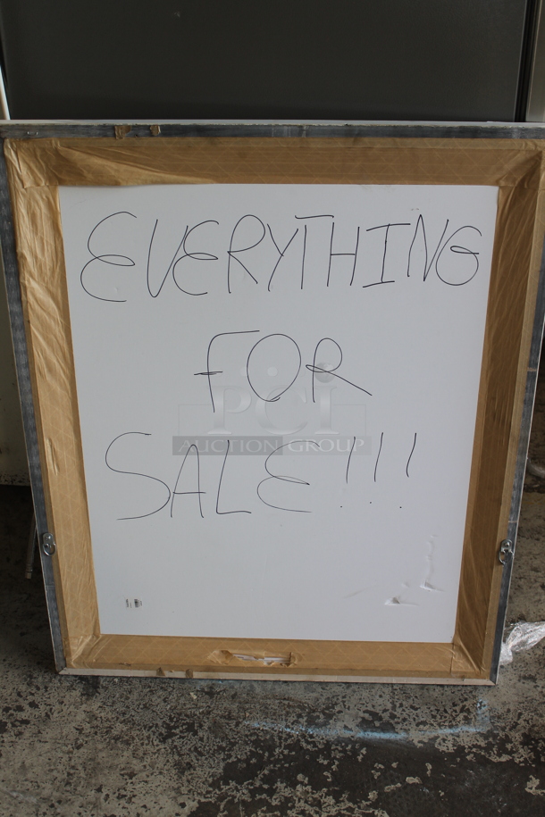 Framed Picture of Abstract Black and White Painting. - Image 3 of 3