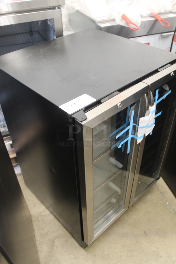 BRAND NEW SCRATCH AND DENT! Danby DBC2760BLS Stainless Steel Dual Zone 27 Bottle Built-In French Door Beverage Center / Wine Cooler Merchandiser. 115 Volts, 1 Phase. Tested and Working! - Image 2 of 7