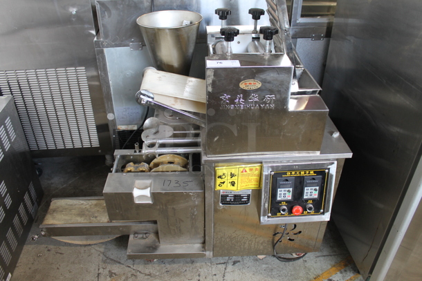 JM-200 Stainless Steel Commercial Countertop Dumpling Maker / Dough Sheeter. 220 Volts. - Image 1 of 4