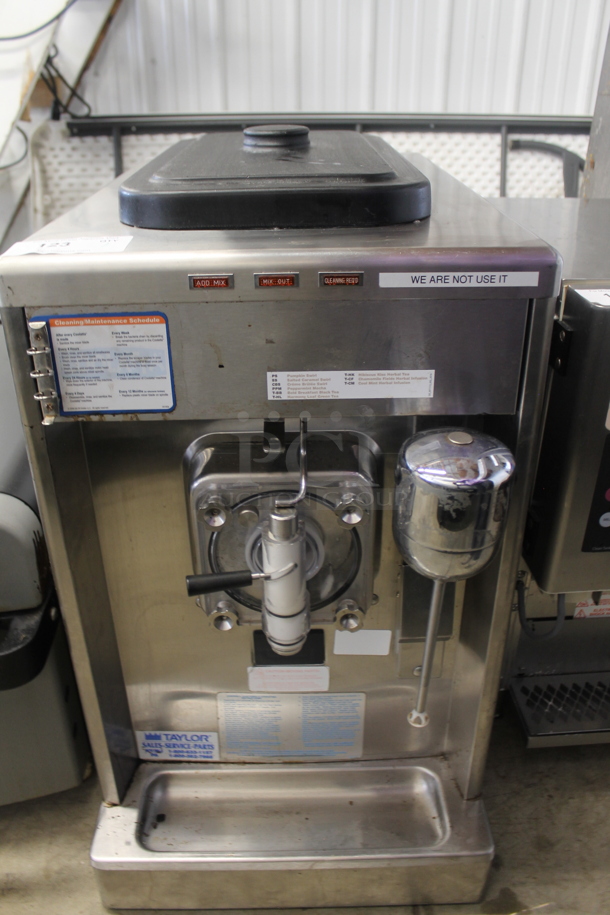 2010 Taylor 340D-27 Stainless Steel Commercial Countertop Air Cooled Single Flavor Frozen Beverage Machine w/ Drink Mixer Attachment. 208-230 Volts, 1 Phase. - Image 1 of 6