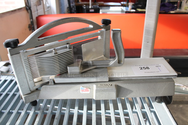 Nemco Metal Commercial Countertop Tomato Slicer. 18x9x10