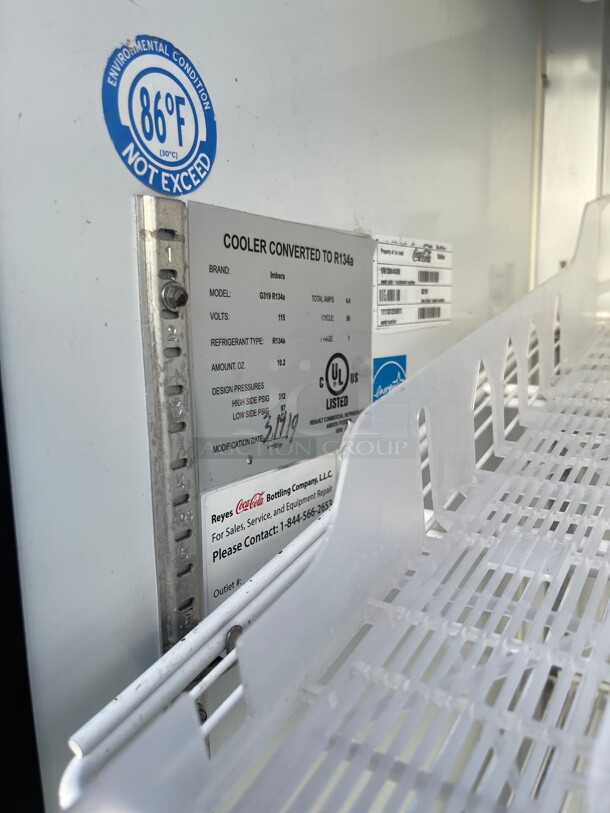 Working! Imbera One Glass Commercial Refrigerated Display Cooler NSF 115 Volt Tested and Working! Great For Drinks Products  - Image 5 of 6