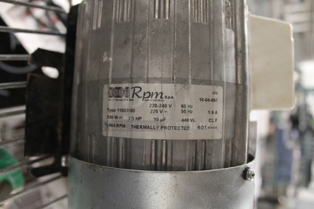 RPM Spa 11083100 Pump Motor For Espresso Machine. 220-240V.  - Image 2 of 5