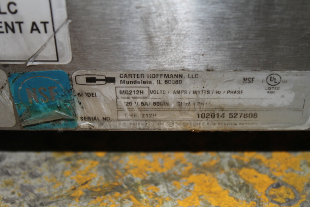 Carter Hoffmann MC212H Stainless Steel Commercial Countertop Heated Merchandiser. 120 Volts, 1 Phase. Tested and Working! - Image 3 of 3