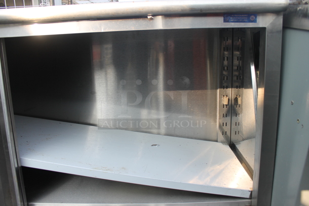 Commercial Stainless Steel Table With Undercabinet And Bar Mats - Image 7 of 11