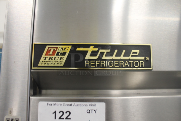 2014 True TG2R-2S ENERGY STAR Stainless Steel Commercial Two Door Reach In Cooler w/ Poly Coated Racks. Comes w/ Commercial Casters. 115 Volts, 1 Phase. Tested and Working! - Image 4 of 8