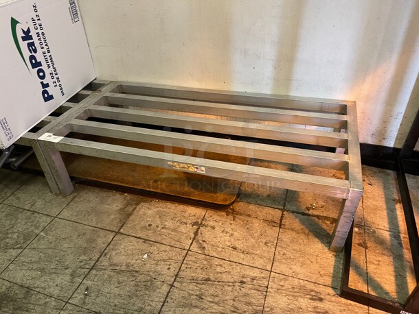 Regency 48 in x 24 in x 12 in Commercial Aluminum Dunnage Rack - 1630 lb. Capacity NSF Great For Food Storage  - Image 1 of 6