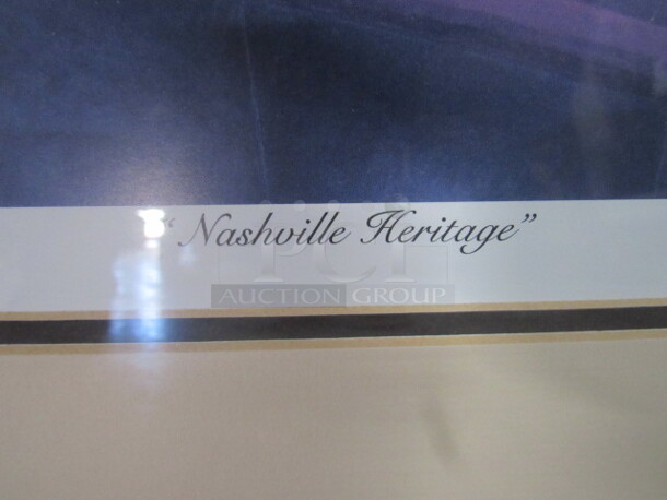 One Framed Matted Picture NASHVILLE HERITAGE By Douglas C Hess.  - Image 2 of 3