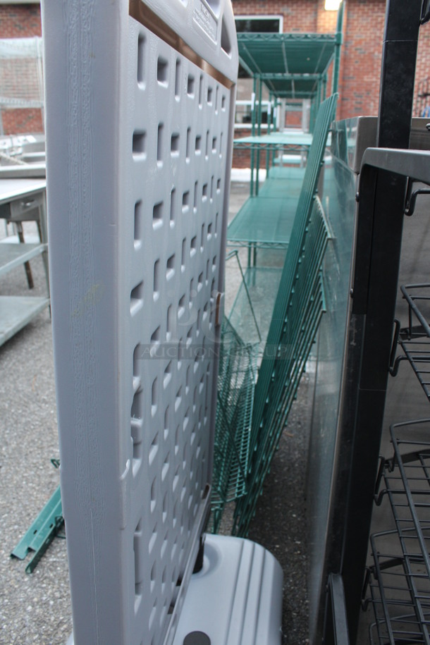 Gray Poly Floor Style Sign. 28x19x55 - Image 3 of 3