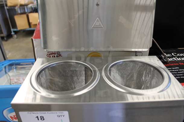 Carnival King 381CDPW2 Stainless Steel Commercial Countertop Cone Dip Warmer. 120 Volts, 1 Phase.  - Image 2 of 7
