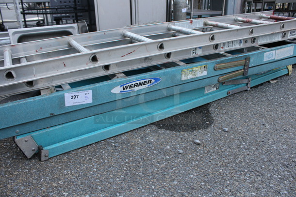 3 Ladders; All American 8-11' 200 Pound Capacity Aluminum and 2 Werner 6' 250 Pound Capacity. 3 Times Your Bid! - Image 2 of 6