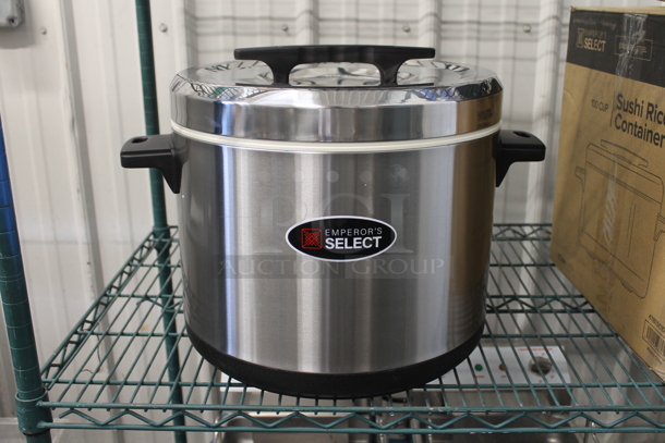 LIKE NEW! Emperor's Select 478ESC100SS Stainless Steel Countertop Sushi Rice Container. - Image 1 of 5