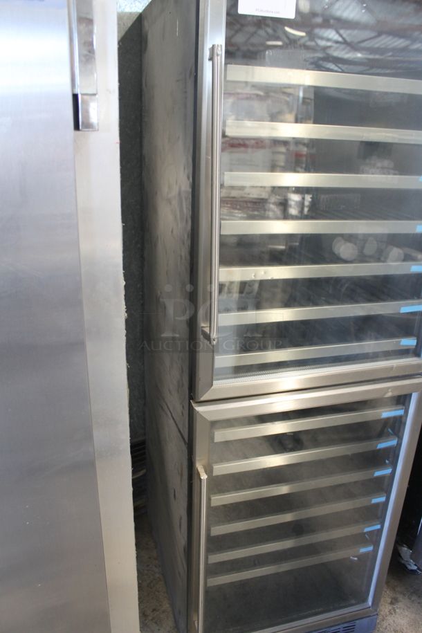 Stainless Steel Commercial 2 Half Size Door Reach In Wine Chiller. Tested and Powers On But Does Not Get Cold - Image 5 of 10