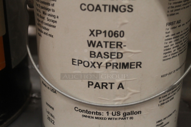 Gray Metal 7 Tier Shelving Unit w/ Contents Including Propoxy, Water Based Primer and Defoamer. BUYER MUST REMOVE. - Image 7 of 8