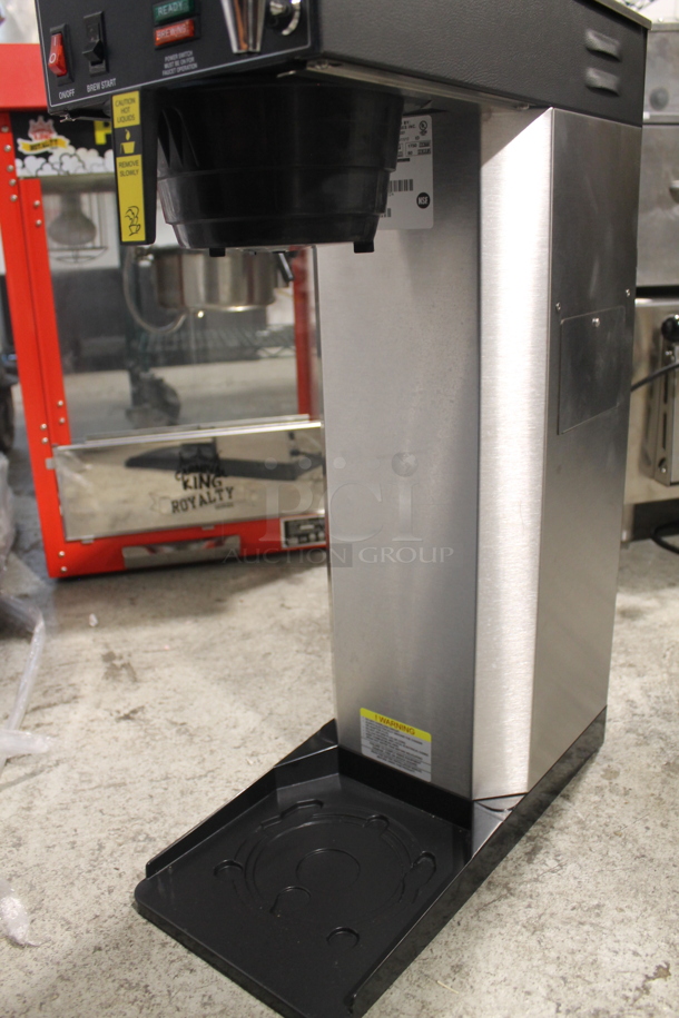 BRAND NEW SCRATCH AND DENT! 2017 Newco ACE-D Stainless Steel Commercial Countertop Coffee Machine w/ Hot Water Dispenser and Poly Brew Basket. 120 Volts, 1 Phase.  - Image 6 of 9