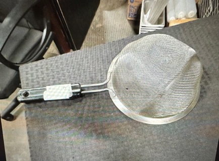 One SS Mesh Strainer.