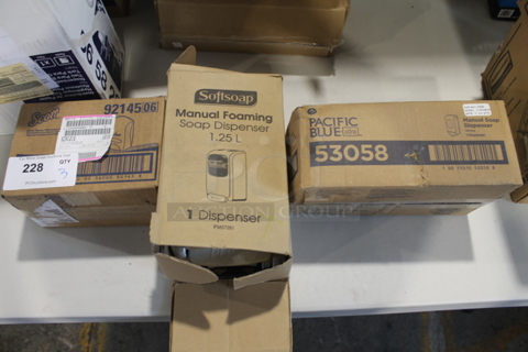 3 Various Hand Soap Dispensers. 3 Times Your Bid!