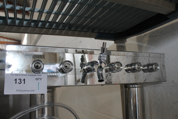 BRAND NEW SCRATCH AND DENT! Tallos Stainless Steel Commercial 6 Head Beer Tower. - Image 2 of 6