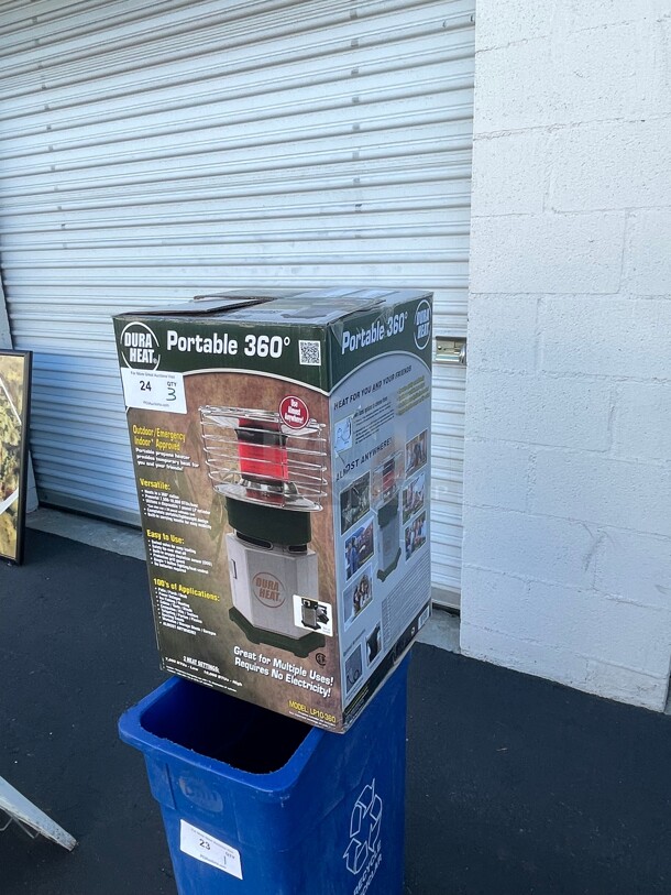 New! Dura Heat LP10-360 10,000 BTU 360 Degrees Single Tank Portable Indoor/Outdoor Propane Heater NSF Tested and Working! - Image 2 of 6