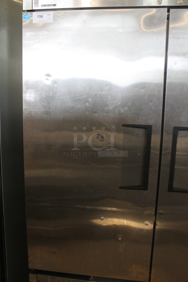 2013 True T-49F ENERGY STAR Stainless Steel Commercial 2 Door Reach In Freezer w/ Poly Coated Racks on Commercial Casters. 115 Volts, 1 Phase. Tested and Working! - Image 5 of 9