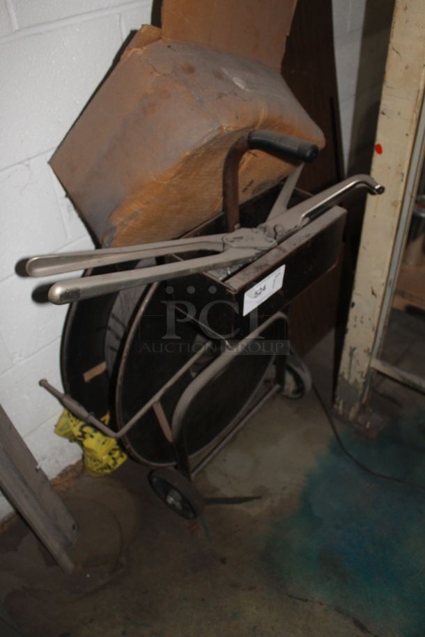 Metal Black Pallet Band Reel and Tools. - Image 3 of 3