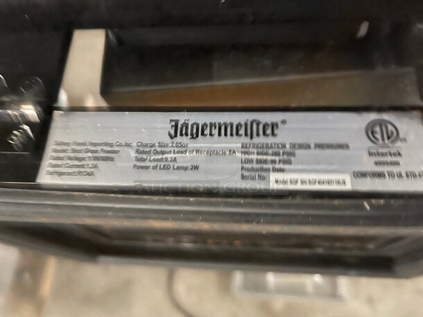 Jägermeister Shot Glass Freezer 22 Shoots 1oz Glasses Used No Box Chiller NSF Tested and Working! - Image 6 of 8