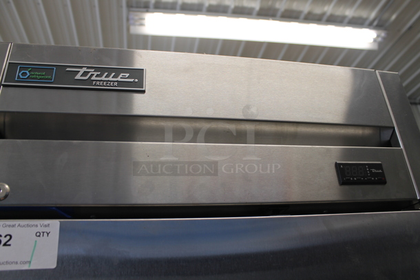 2019 True T-23F-HC Stainless Steel Commercial Single Door Reach In Freezer w/ Poly Coated Racks on Commercial Casters. 115 Volts, 1 Phase. Tested and Working! - Image 3 of 7