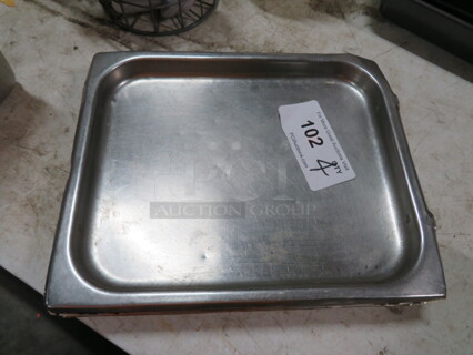 1/2 Size 1 Inch Deep Hotel Pan. 4XBID