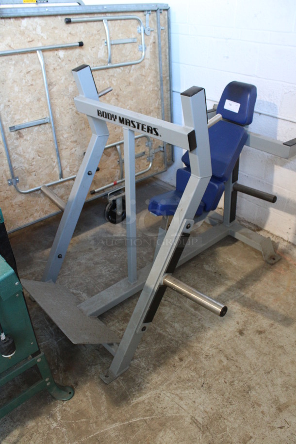 Body Masters Metal Commercial Floor Style Work Out Bench. 55x68x48