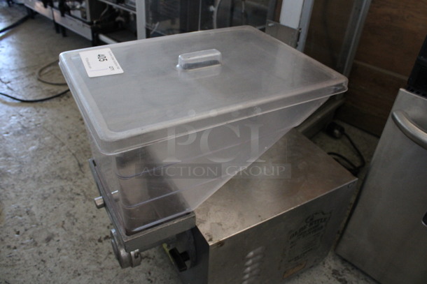 2017 Olde Tyme Model PN2 Stainless Steel Commercial Countertop Single Hopper Peanut Butter Mill Nut Grinder. 115 Volts, 1 Phase. 11x21x21. Cannot Test Due To Plug Style - Image 3 of 8