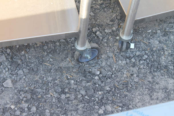 BRAND NEW! Stainless Steel Commercial Table w/ Under Shelf on Commercial Casters. - Image 5 of 5