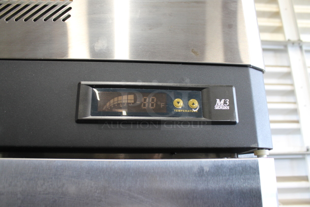 Turbo Air M3R24-1 Stainless Steel Commercial Single Door Reach In Cooler w/ Poly Coated Racks. 115 Volts, 1 Phase. Tested and Working! - Image 5 of 5