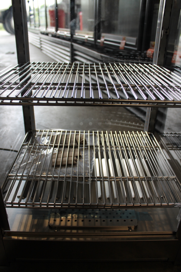 BRAND NEW SCRATCH AND DENT! ServIt 423PDW12D1S Stainless Steel Commercial Countertop Full-Service Countertop Display Warmer with 4 Shelves. Tested and Working! - Image 8 of 8