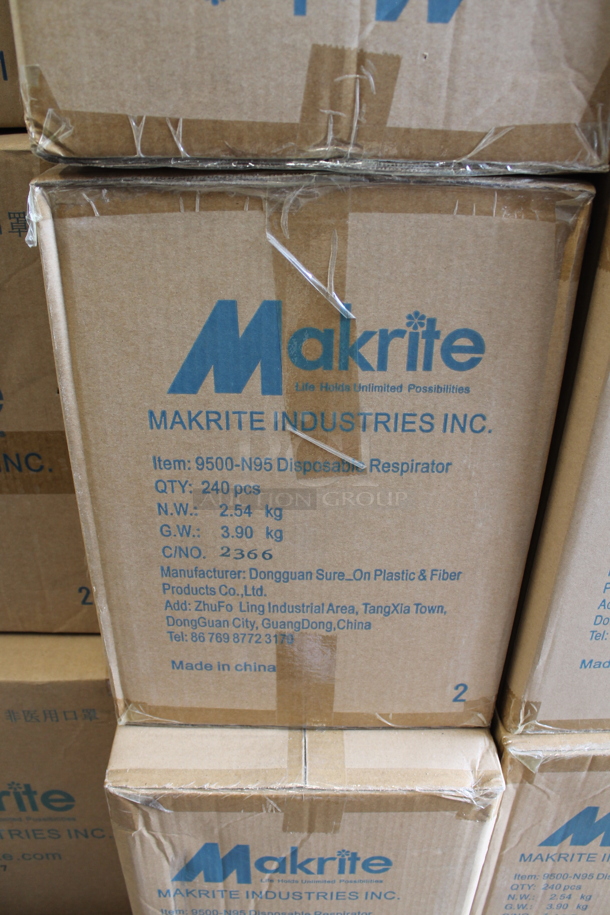 PALLET LOT of 25 BRAND NEW! Boxes of 240 Makrite 9500-N95S Disposable Respirator. 25 Times Your Bid! - Image 3 of 3