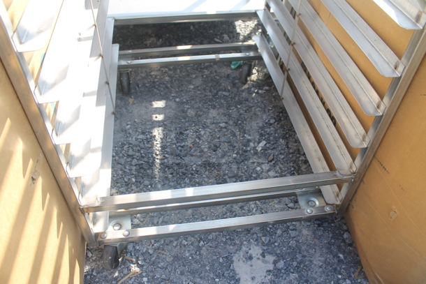 BRAND NEW! Metal Commercial Pan Transport Rack on Commercial Casters w/ Top Guide for Rack Oven. - Image 5 of 6
