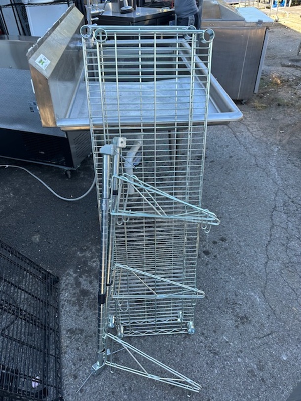 Wall Mount Metro Shelves With Brackets. 48X14 - Image 1 of 1
