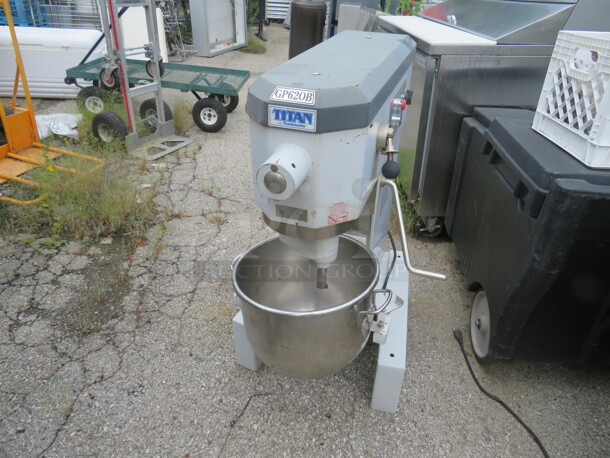 One WORKING Toastmaster Titan 20 Quart Stand Mixer With Bowl. Model# GP620B. 120 Volt. 21X33X37 - Image 1 of 3