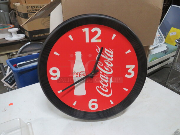 One Working Coca Cola Clock. - Image 1 of 1