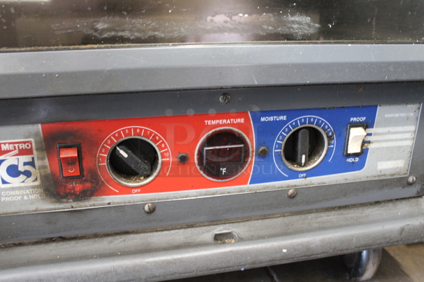 Metro Metal Commercial Single Door Reach In Warming Cabinet on Commercial Casters. Tested and Working!  - Image 2 of 5